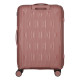 2E Набор чемоданов 2E, M7979, полипропилен, (L+M+S), молния anti theft, 4 колеса, кодовий замок, розово-золотой (2E-PP-M7979-SET3-RG)