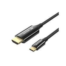 Кабель мультимедийный USB-C to HDMI M 1.8m 8K60Hz black Vention (CRCBAC)