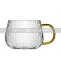 ARDESTO Набір чашок Ardesto Dew 350мл, 4шт, боросилікатне скло, прозорий (AR2635D)