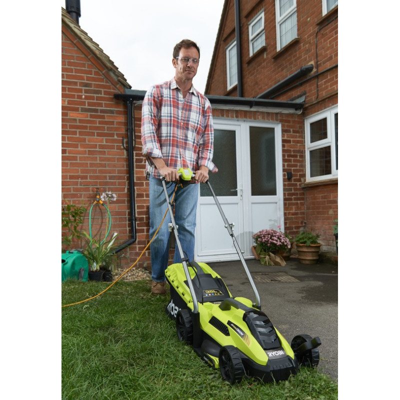 Ryobi Газонокосарка RLM13E33S 1300Вт 33см 35л 20-60мм EasyEdge 9кг (5133002343)