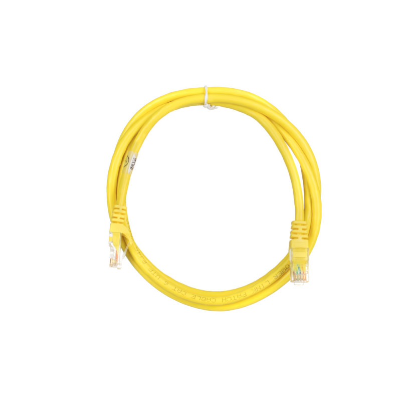 2E Cat 6,UTP,RJ45, 26AWG ,7/0.16 Cu, 1.50 m,PVC, Yellow (2E-PC6COP-150YLW)