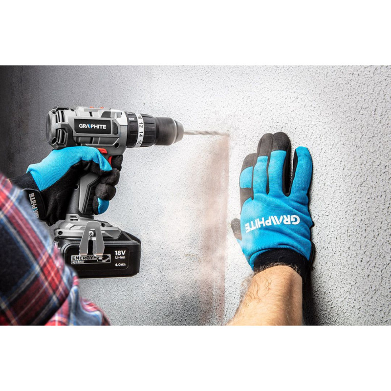 Graphite cordless screwdriver-drill Energy+ 18V brushless 2x2A h 58 Nm 0-500 0-1700 rpm case spare part 1.2 kg (58G020-SET2)