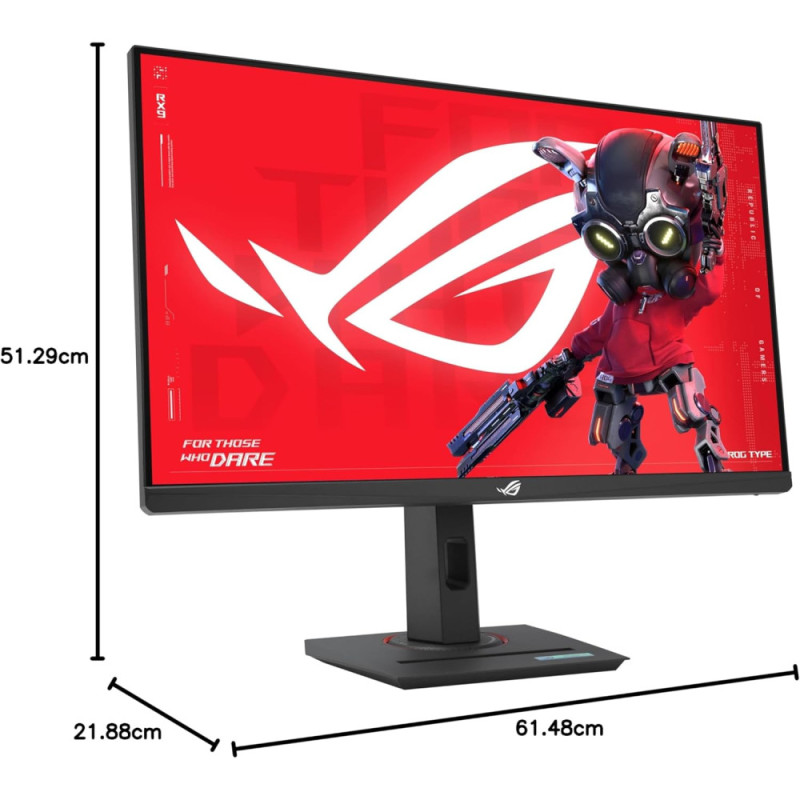 ASUS Монітор Asus 27" ROG Strix XG27ACMS HDMI, DP, USB-C, IPS, 2560x1440, 320Hz, 0.3ms, sRGB 130%, AdaptiveSync, Pivot, HDR400 (90LM0BE0-B01171)