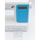 Minerva DECOREXPERT sewing machine, computerized, 70W, 197 stitches, automatic buttonhole, white+blue