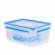 Tefal Master Seal Container Set, 5pcs, Plastic, Transparent, Blue (K3029012)