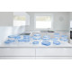 Tefal Master Seal Container Set, 5pcs, Plastic, Transparent, Blue (K3029012)