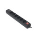 Сетевой фильтр питания REAL-EL REAL-EL RS-6 PROTECT USB, 5m, black (EL122300018)