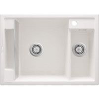 Deante Мойка кухонная Magnetic, гранит, прямоуг., без крыла, 690х500х219мм, чаша - 1.5, накладная, алебастр (ZRM_A503)