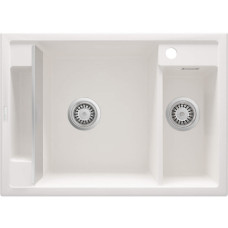 Deante Мойка кухонная Magnetic, гранит, прямоуг., без крыла, 690х500х219мм, чаша - 1.5, накладная, алебастр (ZRM_A503)