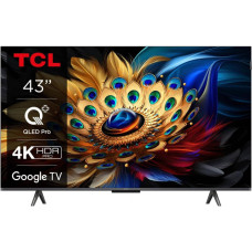 TCL Телевізор 43  QLED 4K 60Hz Smart Google TV Titan (43C69B)