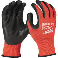 Milwaukee nitrile coated work gloves, smartswipe, size 8/M, black (4932471420)
