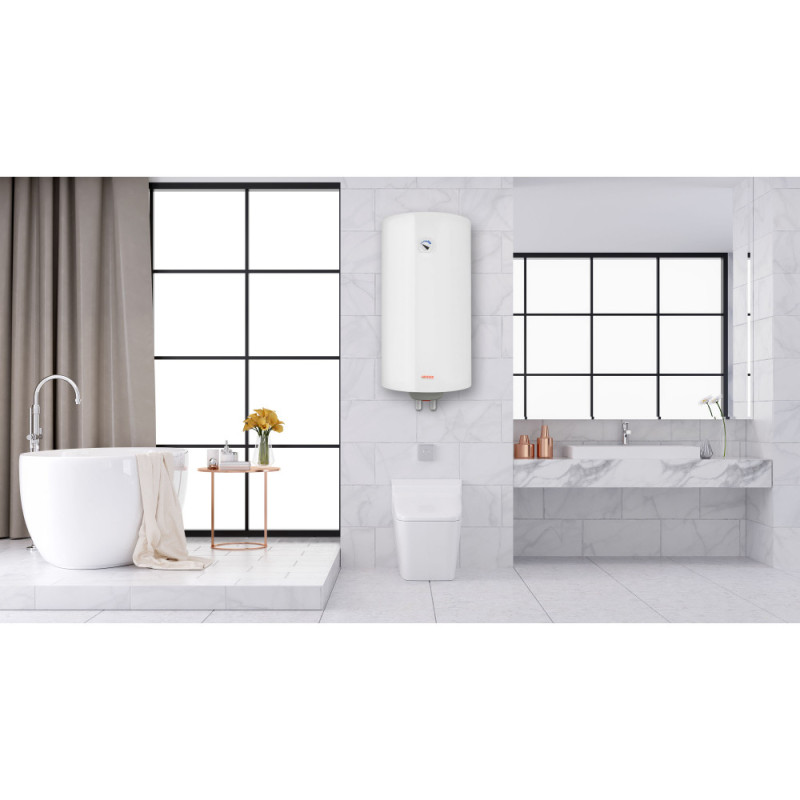 ARDESTO Electric water heater round, 100L, 1,5kW, mechanical control, D, Italy, white