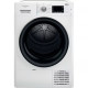 Whirlpool Dryer heat pump, 9kg, A++, 65cm, display, black door, white (FFTM229X2BUA)