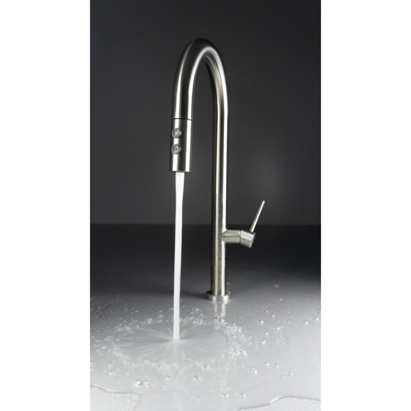 Deante Kitchen set Olfato steel sink ZPO_010C + tap BQO_F72M, brushed steel (ZPOE010C)