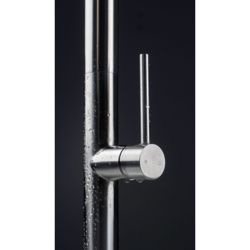Deante Kitchen set Olfato steel sink ZPO_010C + tap BQO_F72M, brushed steel (ZPOE010C)