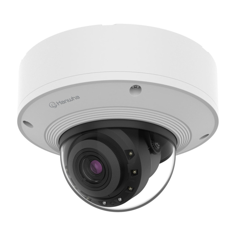 Samsung Hanwha Techwin IP Camera PNV-A6081R, 2MP, Dome, 4.38-9.33mm AVF, f/1.3-2.15, IR40m, DC 12V/PoE+, IP66/IP67/IP6K9K, IK10+, NEMA4X