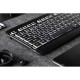2E Keyboard membrane KS120 104key, USB-A, EN/UK/RU, White LED, black (2E-KS120UB)