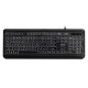 2E Keyboard membrane KS120 104key, USB-A, EN/UK/RU, White LED, black (2E-KS120UB)