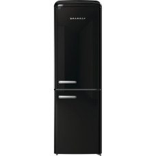 Gorenje Холодильник з нижн. мороз. камерою Gorenje, 194x66x60см, 2 двері, 204(96)л, А++, Retro, NoFrost+, Внутр. Диспл, Зона св-ті, чорний (ONRK619DBK)