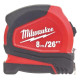 Milwaukee Рулетка Pro Compact C8-26/25, 8мх16мм, з фіксатором змотування, АБС-пластик (4932459596)