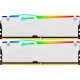 Модуль памяти для компьютера DDR5 64GB (2x32GB) 5600 MHz Beast White RGB Kingston Fury (ex.HyperX) (KF556C36BWEAK2-64)