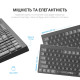 Клавиатура OfficePro SK985B Wireless/Bluetooth Black (SK985B)