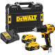 DeWALT Шурупокрут-дриль акумуляторний DeWALT XR Li-Ion 18В 2х5А·год 65Нм 0-450·0-1650об/хв кейс ЗП 1.1кг (DCD708P2T)