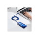 Дата кабель USB-C to USB-C 1.2m 100W blue Baseus (CAJY000603)