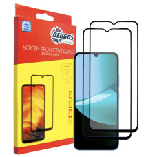 Стекло защитное Dengos Xiaomi Redmi 15C Black 2 pcs (DG-TG2P-88)