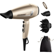 Rowenta hair dryer Pro Expert Tresor Collection, 2200W, 3 modes, ionizer, diffuser, 2 concentrators, cold. blowing, bronze (CV8861F0)
