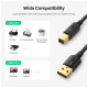 Кабель для принтера USB 2.0 AM/BM 2.0m black Ugreen (20847)