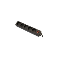 Сетевой фильтр питания Defender ES 1.8m 5 роз. black (99484)