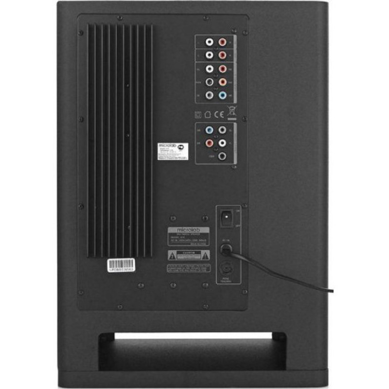 Microlab Акустическая система X-15 5.1, 170W, 6RCA, черный