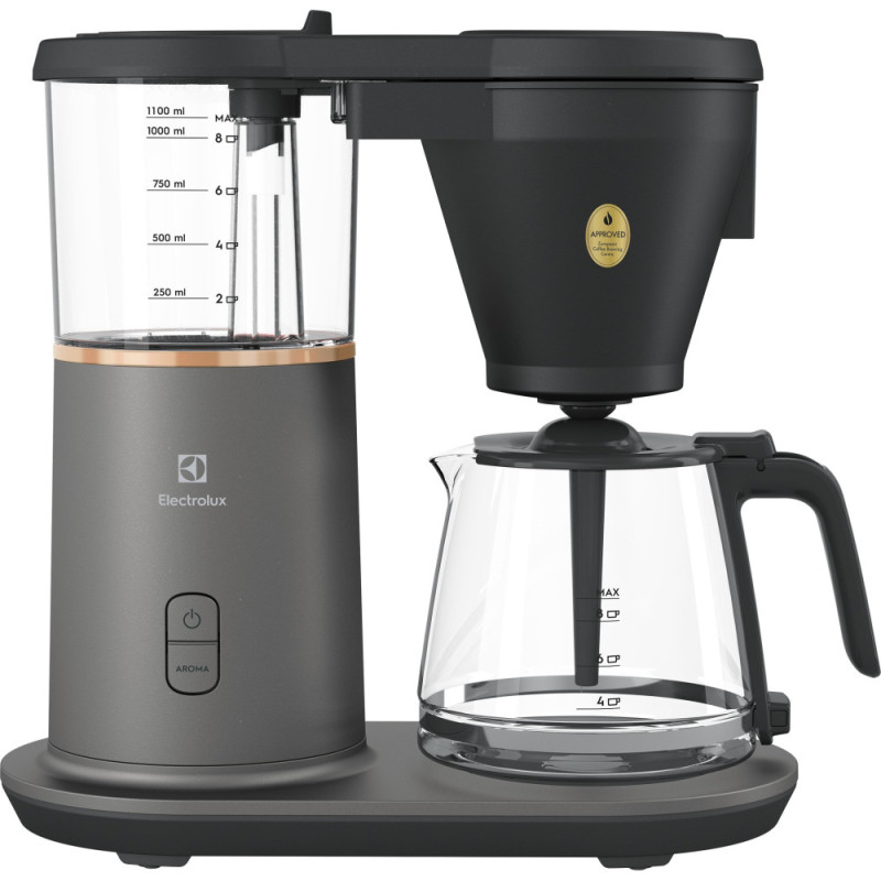 Electrolux Coffe maker drip, 1,25L, ground , black (E7CM1-4MTM)