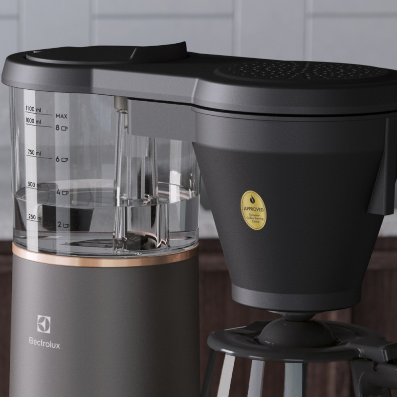 Electrolux Coffe maker drip, 1,25L, ground , black (E7CM1-4MTM)