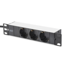 Digitus Пристрій розподілу електроживлення 10" 1U, 16A, 230V 3xSchuko, вилка Schuko (DN-95411)