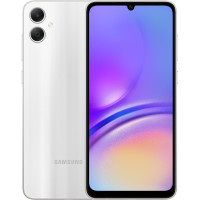 Samsung Смартфон Galaxy A05 (A055) 6.7" 4/128GB, 2SIM, 5000mAh, Silver (SM-A055FZSGSEK)