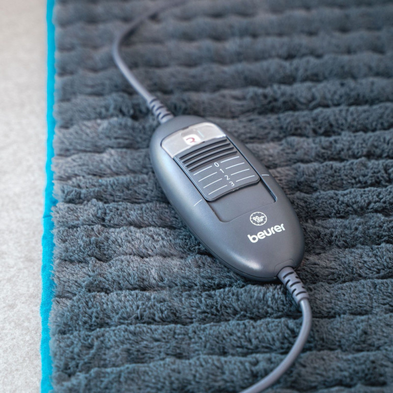 Beurer electric heater, 60x30sm, 100W, 3 modes, fleece, grey (HK_123_XXL_NORDIC_LE)