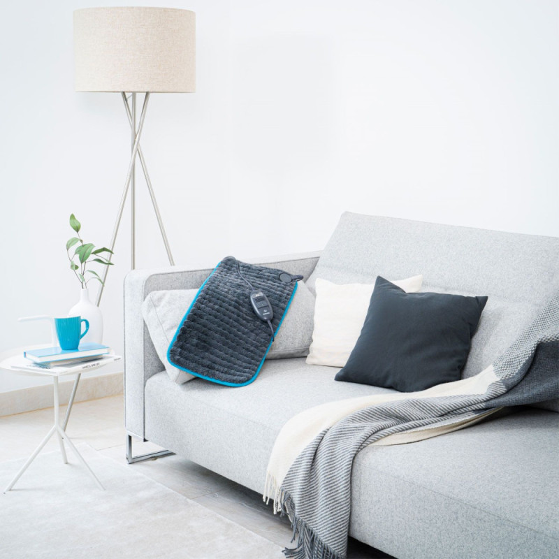 Beurer electric heater, 60x30sm, 100W, 3 modes, fleece, grey (HK_123_XXL_NORDIC_LE)