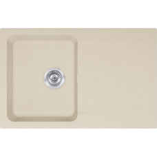 Franke Kitchen Sink Orion OID tectonite, rectang., with drainboard, 780х500х180mm, bowl - 1, over-mounted, beige (143.0671.749)