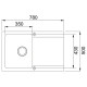 Franke Kitchen Sink Orion OID tectonite, rectang., with drainboard, 780х500х180mm, bowl - 1, over-mounted, beige (143.0671.749)