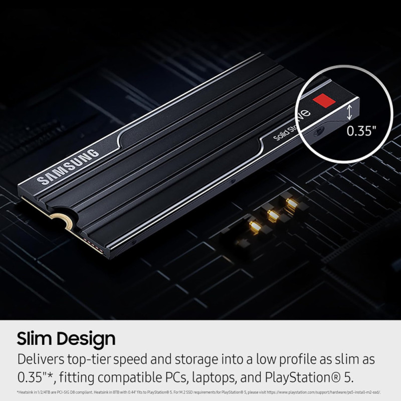 Samsung SSD Samsung M.2 4TB PCIe 5.0 9100PRO + Heatsink (MZ-VAP4T0CW)