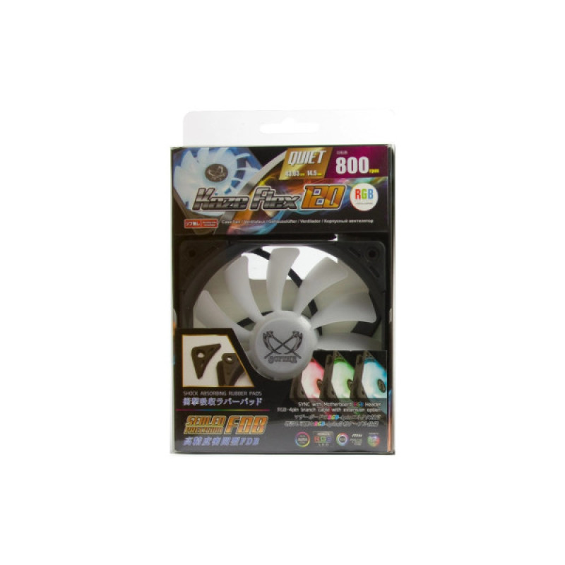 Кулер для корпуса Scythe Kaze Flex 120 RGB Fan (SU1225FD12LR-RD)