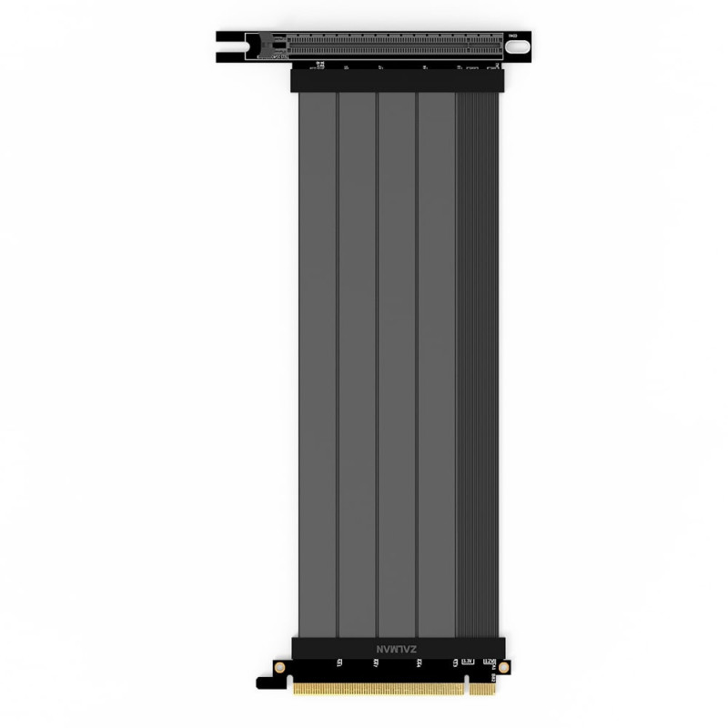 Zalman Raiser cable RCG422, PCI-E 4.0, PCI-E x 16 Male to PCI x 16 Female, 220mm, Black