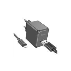 Зарядное устройство HOCO CS11A USB + cable USB to Lightning black (6942007603560)