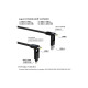 Дата кабель 6in1 inCharge XL 0.3m black Rolling Square (XLS01R)