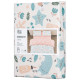 ARDESTO Bedding set 1.5 Gloria, sateen, duvet cover160x220cm, bed sheet 160x220cm, pillowcases (2) 50x70cm, 100% cotton, cats peach (ART1622CP)