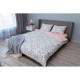 ARDESTO Bedding set 1.5 Gloria, sateen, duvet cover160x220cm, bed sheet 160x220cm, pillowcases (2) 50x70cm, 100% cotton, cats peach (ART1622CP)