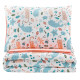 ARDESTO Bedding set 1.5 Gloria, sateen, duvet cover160x220cm, bed sheet 160x220cm, pillowcases (2) 50x70cm, 100% cotton, cats peach (ART1622CP)