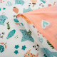 ARDESTO Bedding set 1.5 Gloria, sateen, duvet cover160x220cm, bed sheet 160x220cm, pillowcases (2) 50x70cm, 100% cotton, cats peach (ART1622CP)